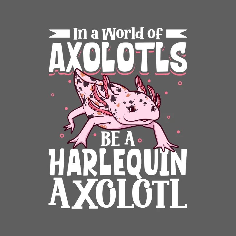 Sei ein Harlequin Axolotl