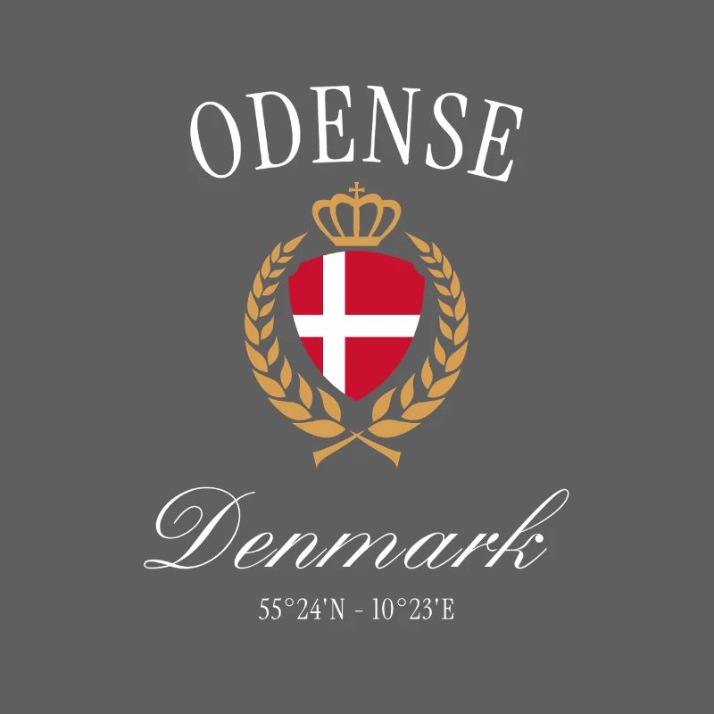 Odense Dänemark Wappen Krone – Reise Souvenir
