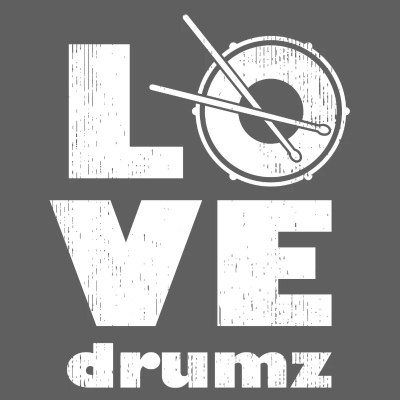 Minimalist Love Drum Design