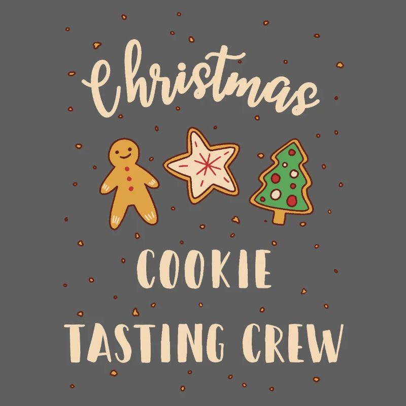 Équipe de dégustation de biscuits de Noël