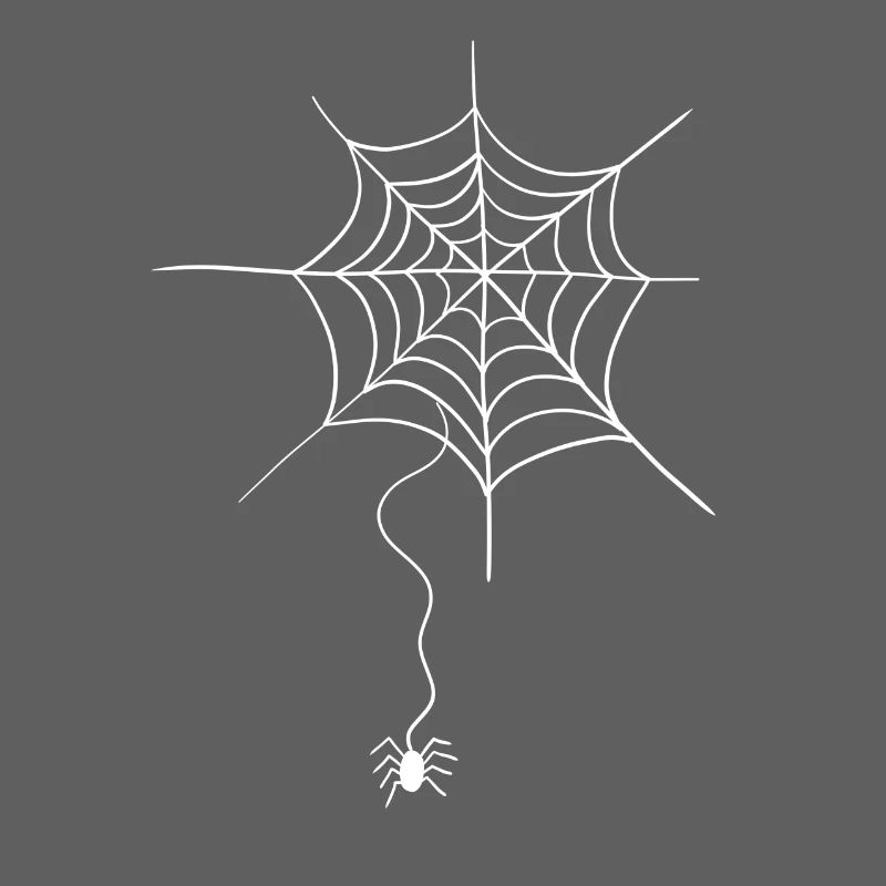 Spider in spider web I Halloween I Comic