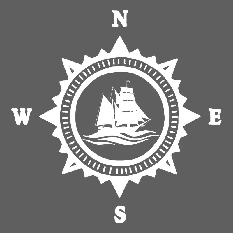 Le bateau blanc et la boussole