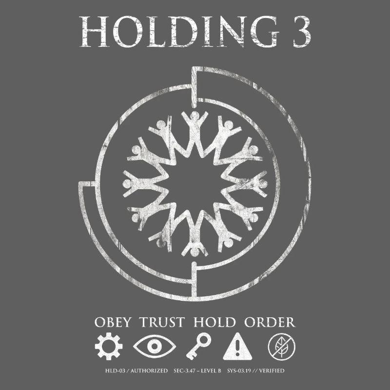 Holding 3 – Dystopisches Sci-Fi-Emblem-Design