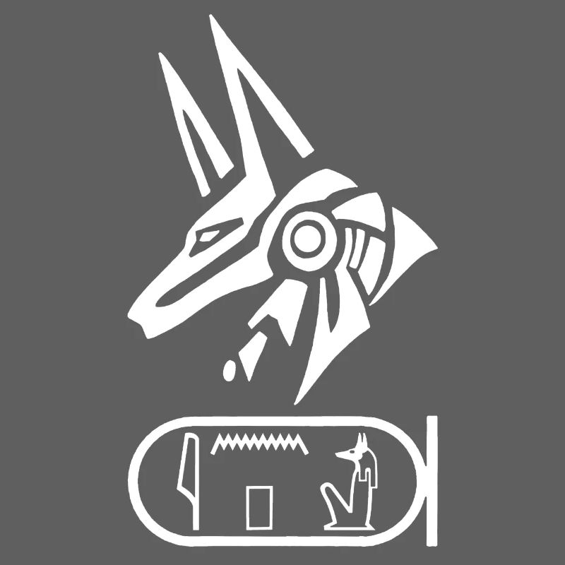 Dieu égyptien Anubis (blanc)