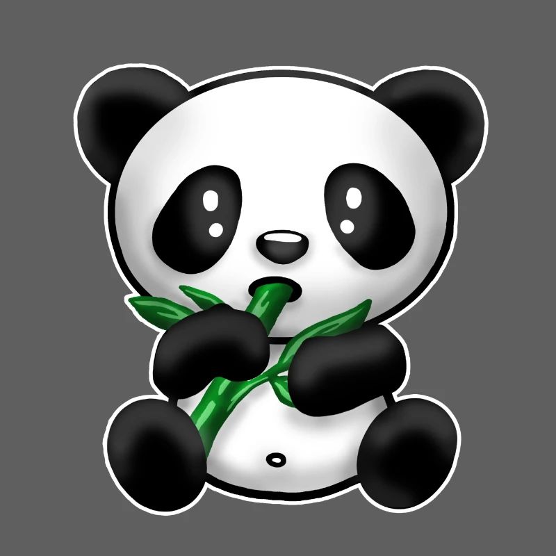 Panda mit Bambus