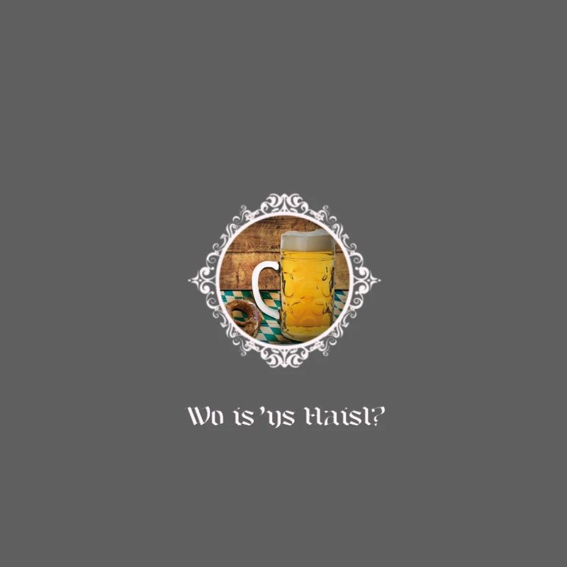 Question de la maison avec verre à bière