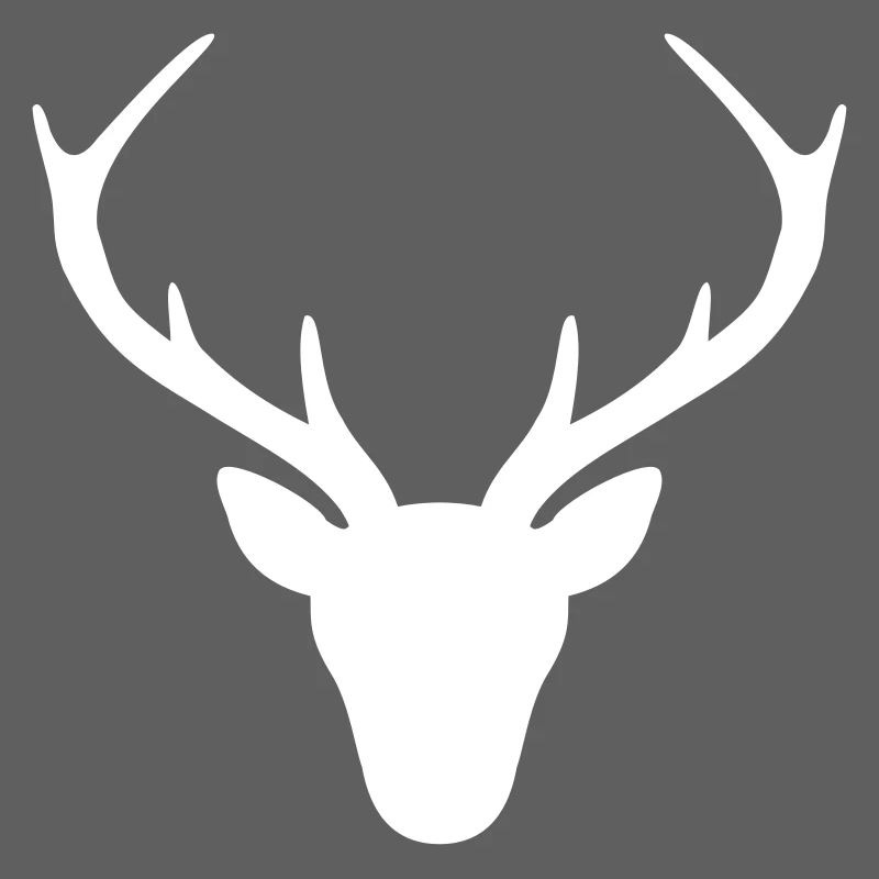 Hirsch Geweih Silhouette Jagd Jger Geschenk