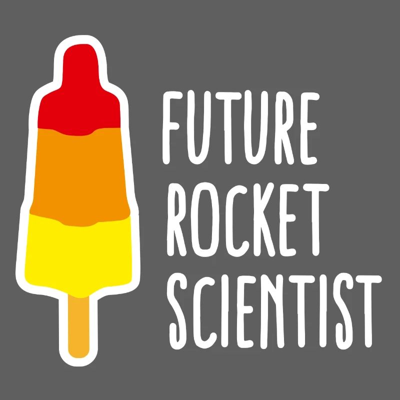Future rocket scientist Eis Abschluss Rakete