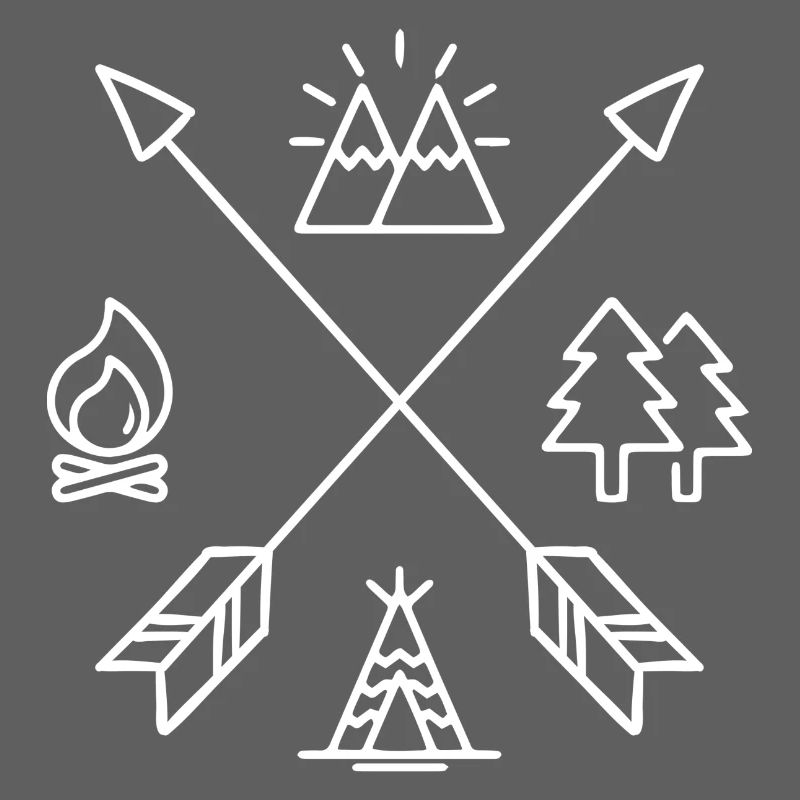 Emblem des überquerten Campfire Mountain
