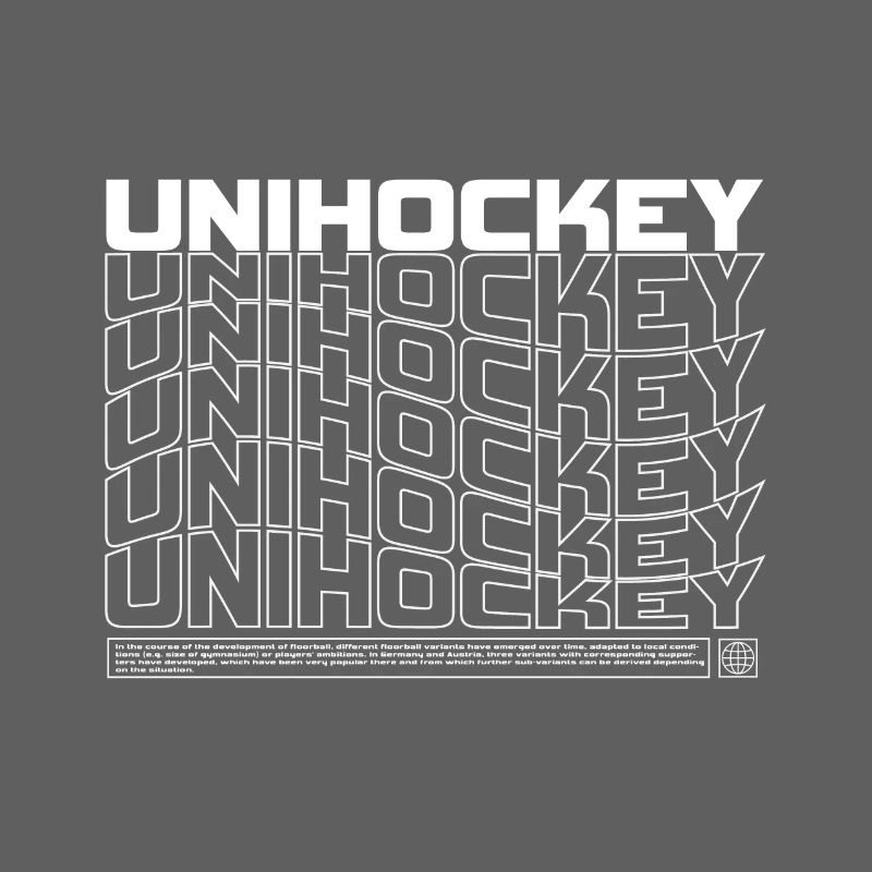 Floorball Typo Pattern