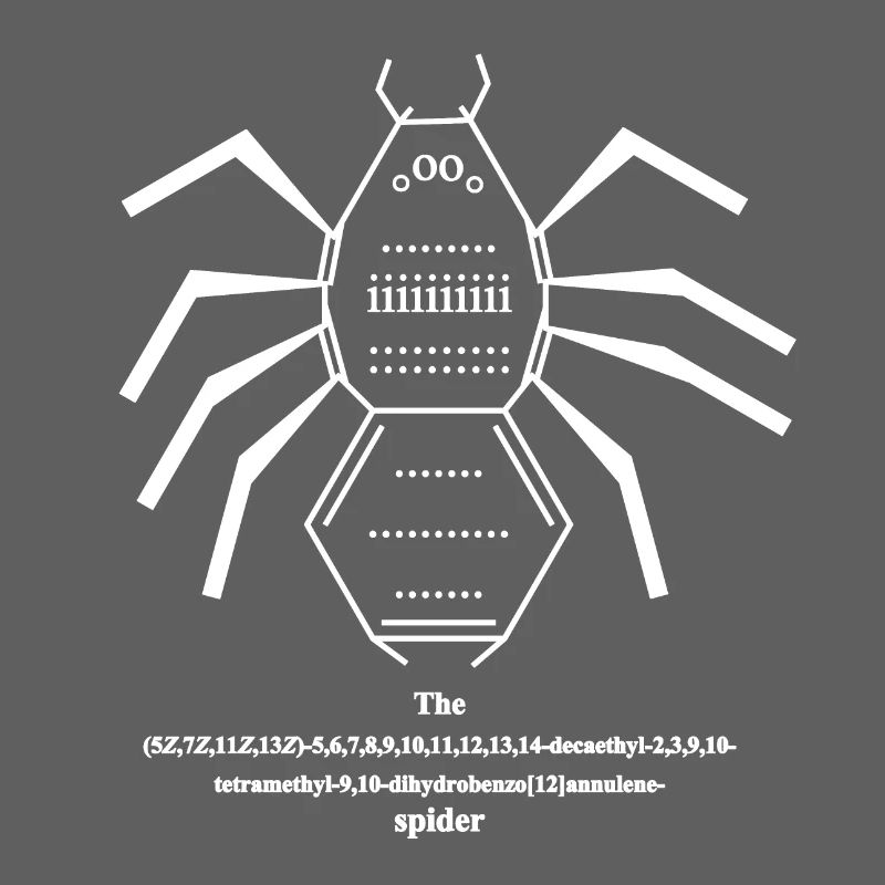 Spider - Nomenclature IUPAC - Chimie Nerd - blanc