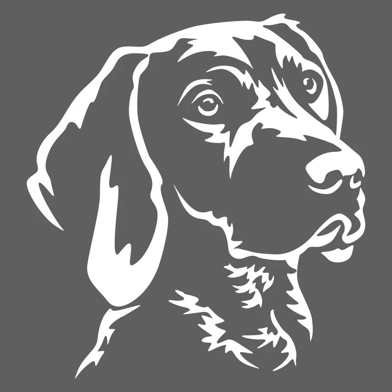 German Shorthair Head "Black Edition"