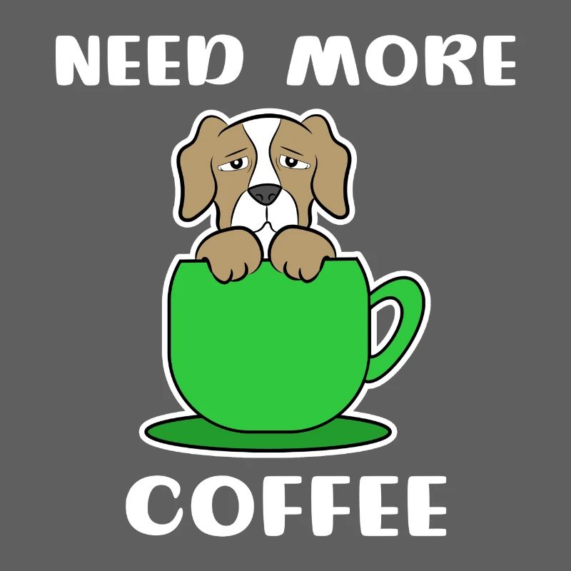 Déclaration Café Chien Caféine Tasse à café