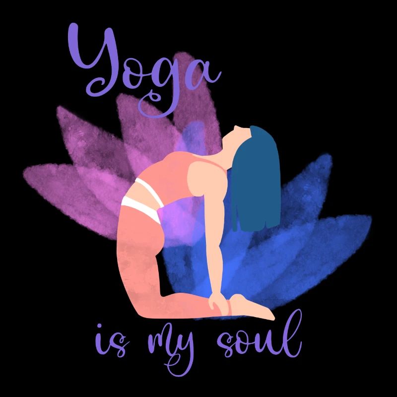 Le yoga est mon âme – Pose colorée