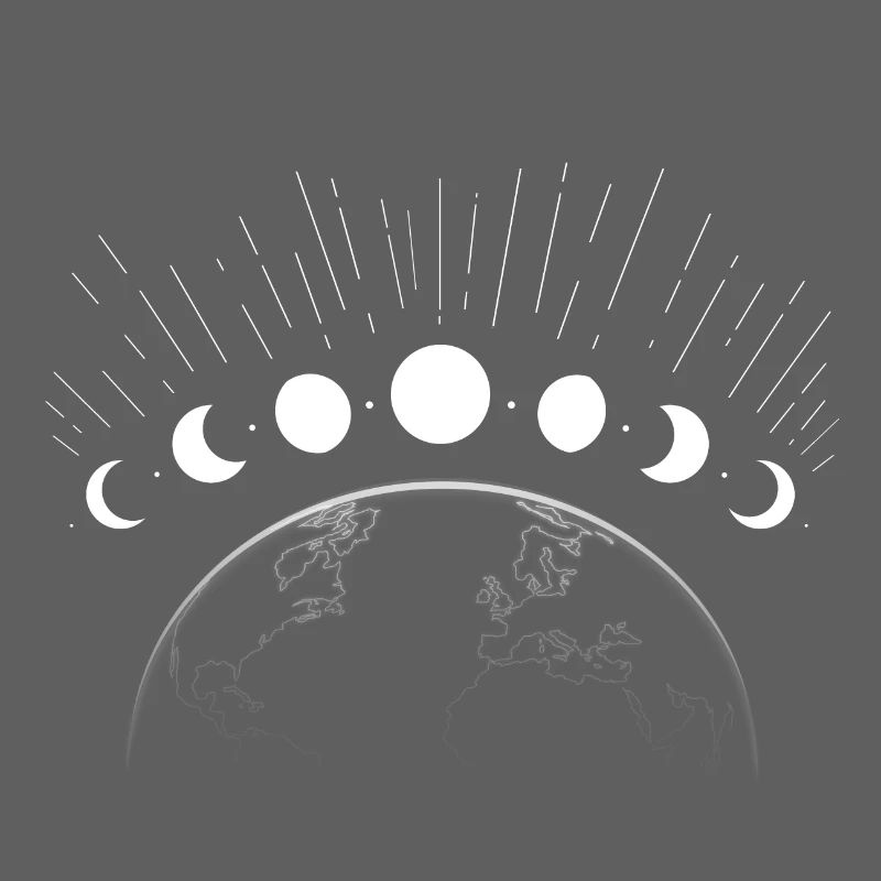Lunar arc around the Earth