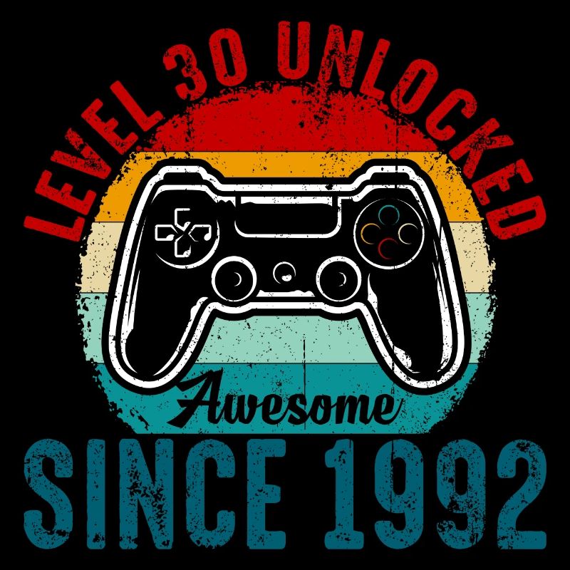 Level 30 Entsperrtes Retro-Controller-Tee
