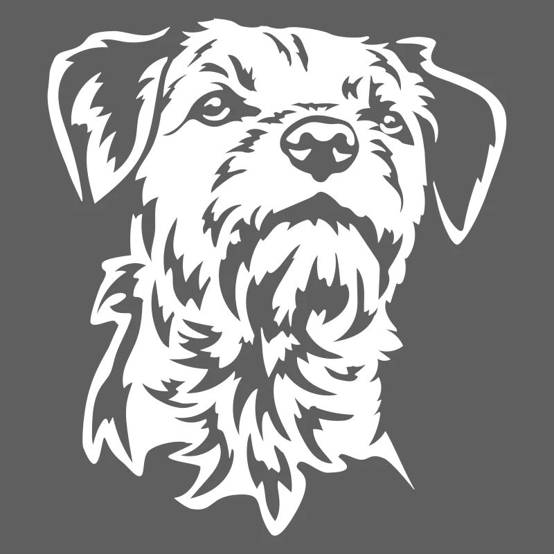 Border Terrier Head "Black Edition"