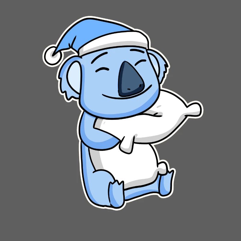 Koala avec oreiller et bonnet de couchage