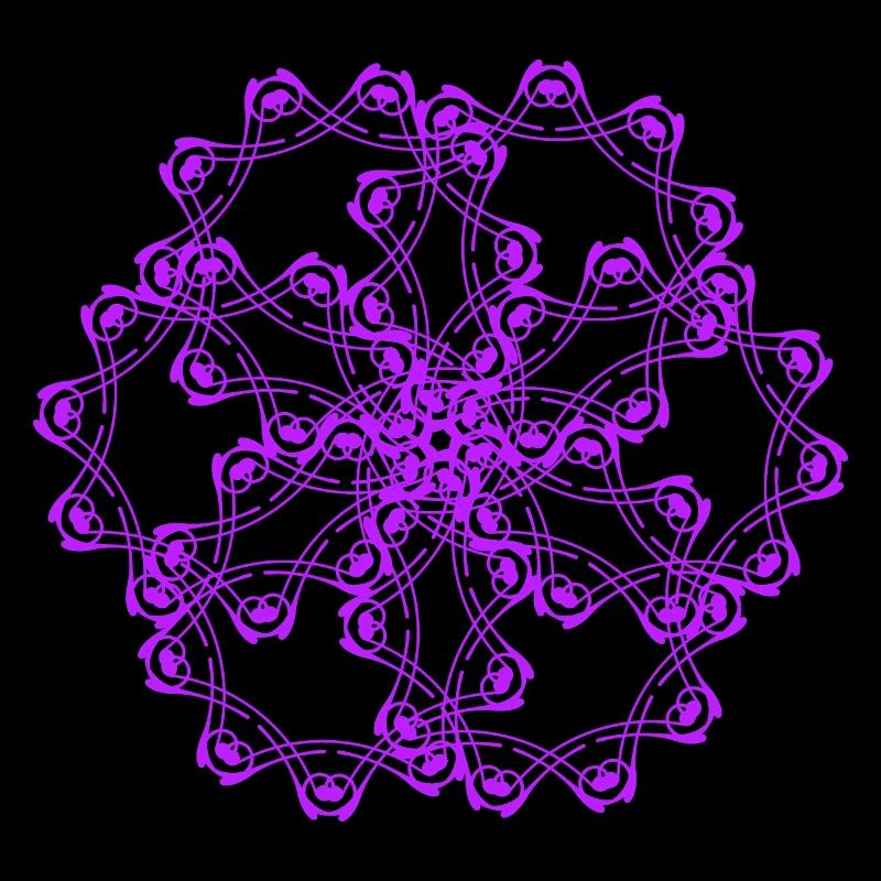 Random patterns circled