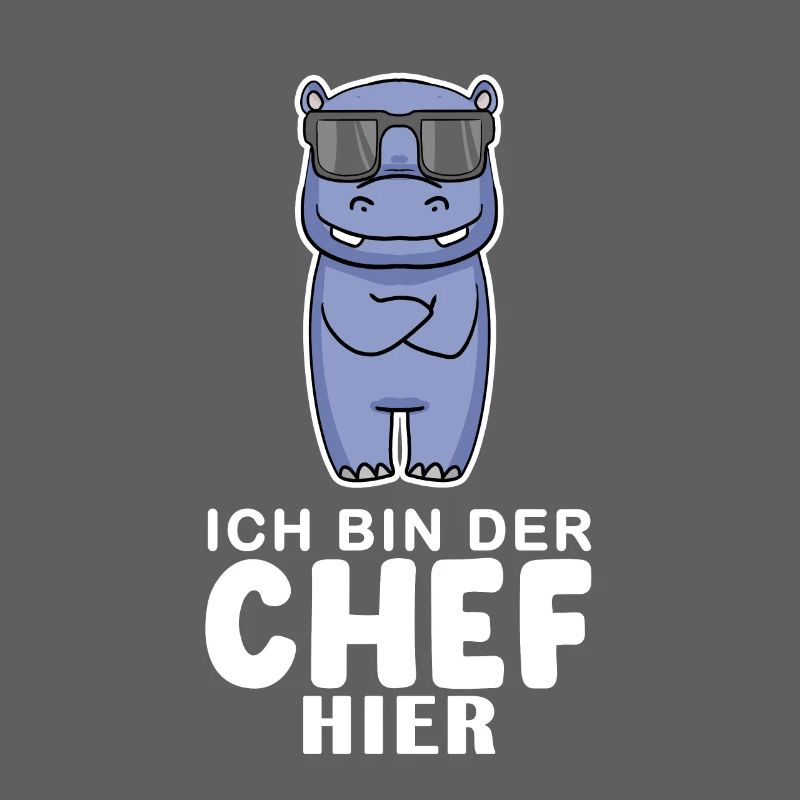 cooles Nilpferd Chef Spruch