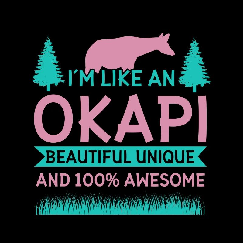 Okapi Wildgiraffen Design