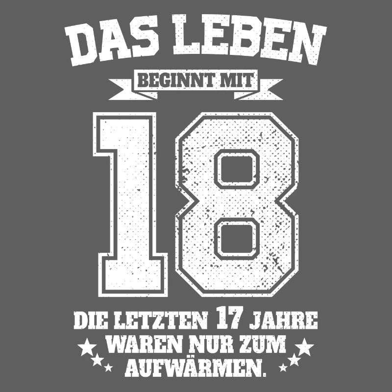 18. Geburtstag Geschenk Das Leben Beginnt Mit 18