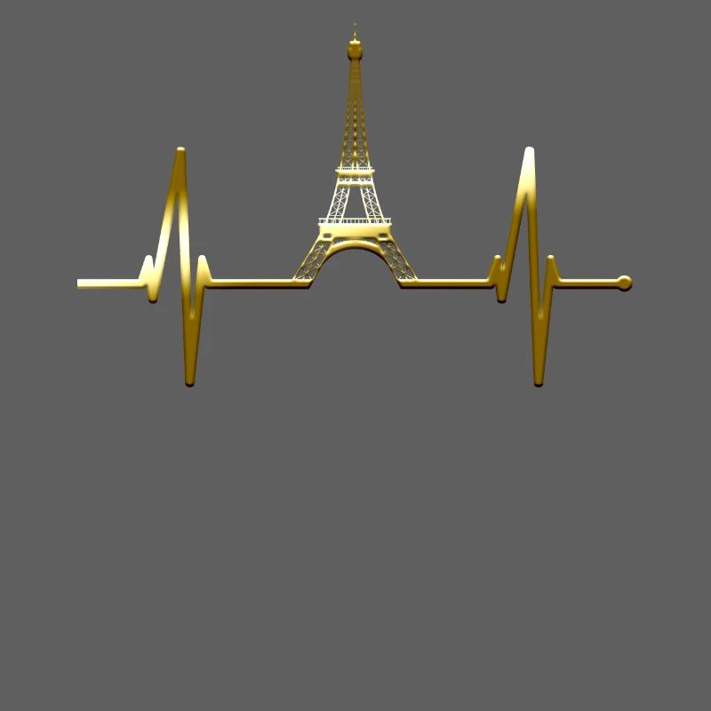 Paris Skyline Herzschlag Eiffelturm Frankreich