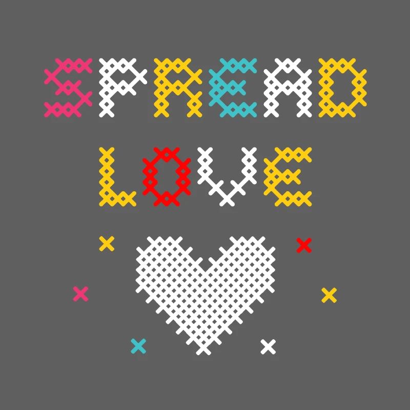 Love Pixel Heart Creative Design