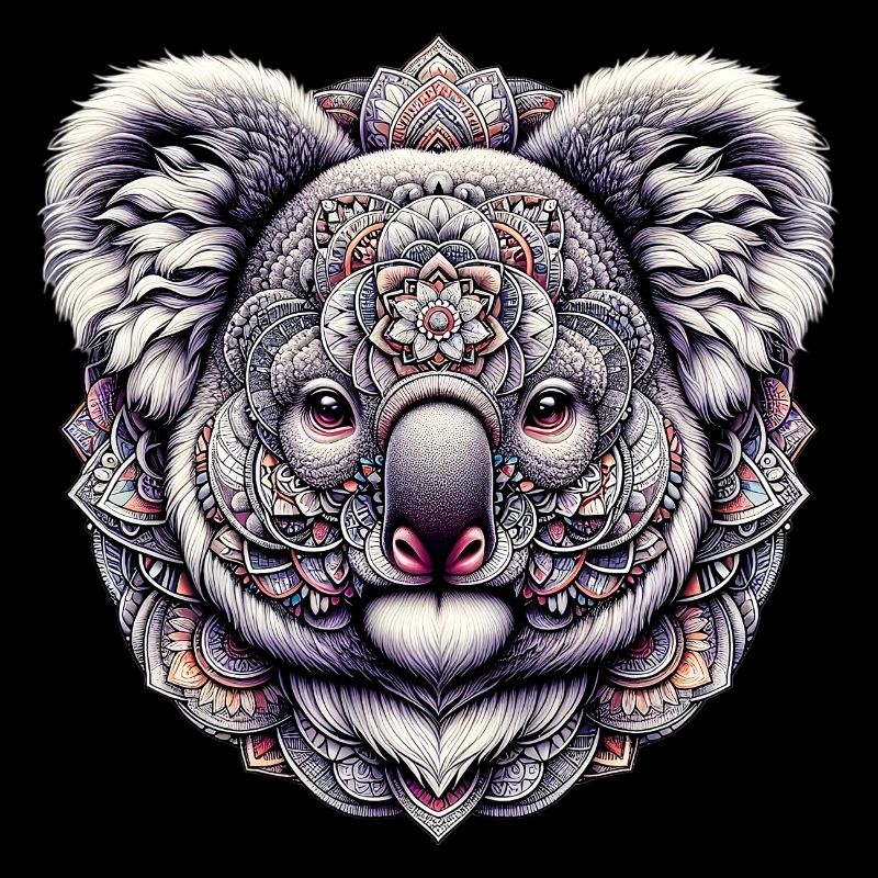 Koala décoré de Mandalas