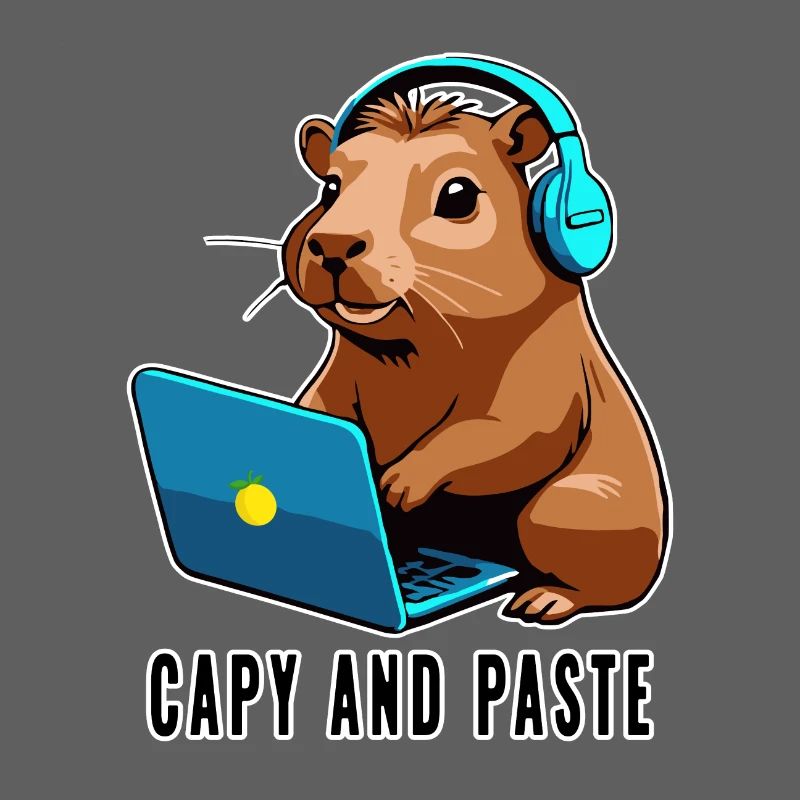 Capybara mit Witz Capy and Paste