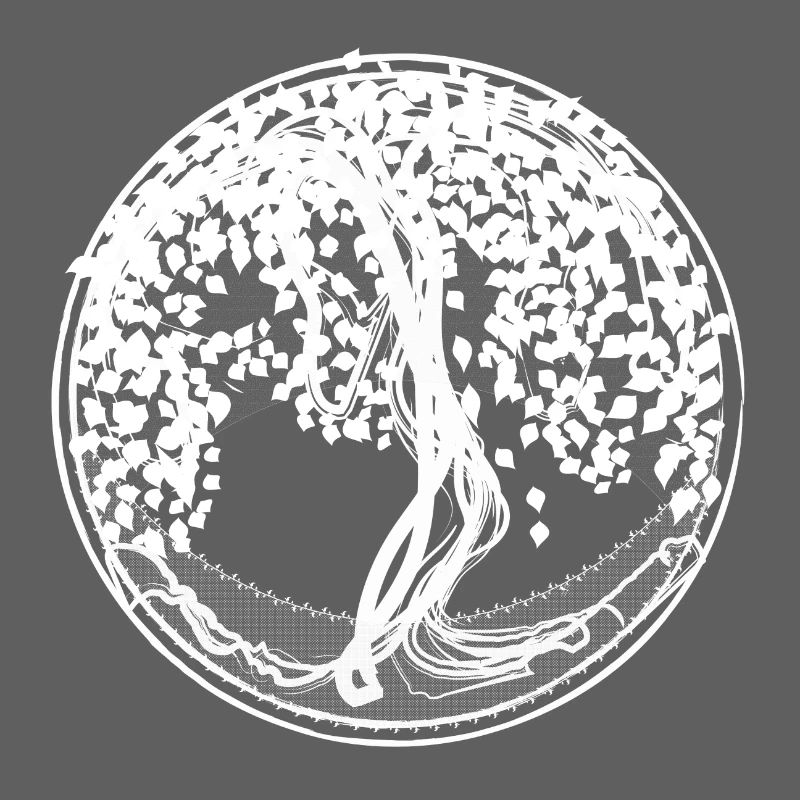 Circle Tree Silhouettes