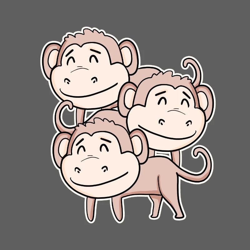 Singe mignon - Motif de singe