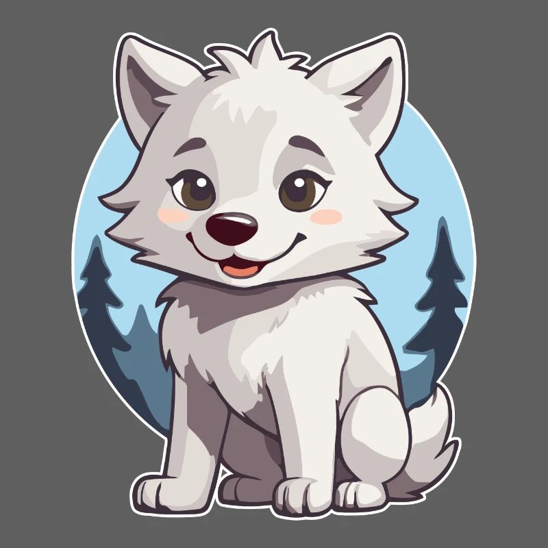 Niedlicher Wolf oder Hund Husky
