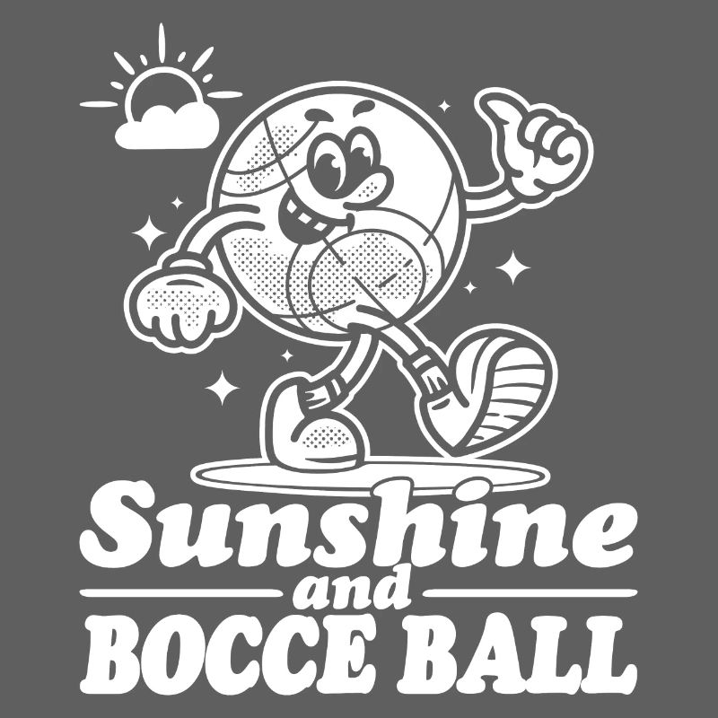 Soleil et boule de pétanque avec Jack Bocci jeu de pétanque