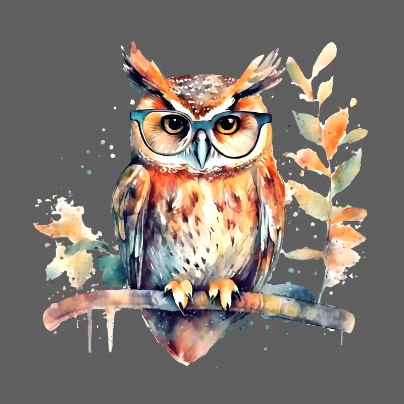 Eule mit Brille