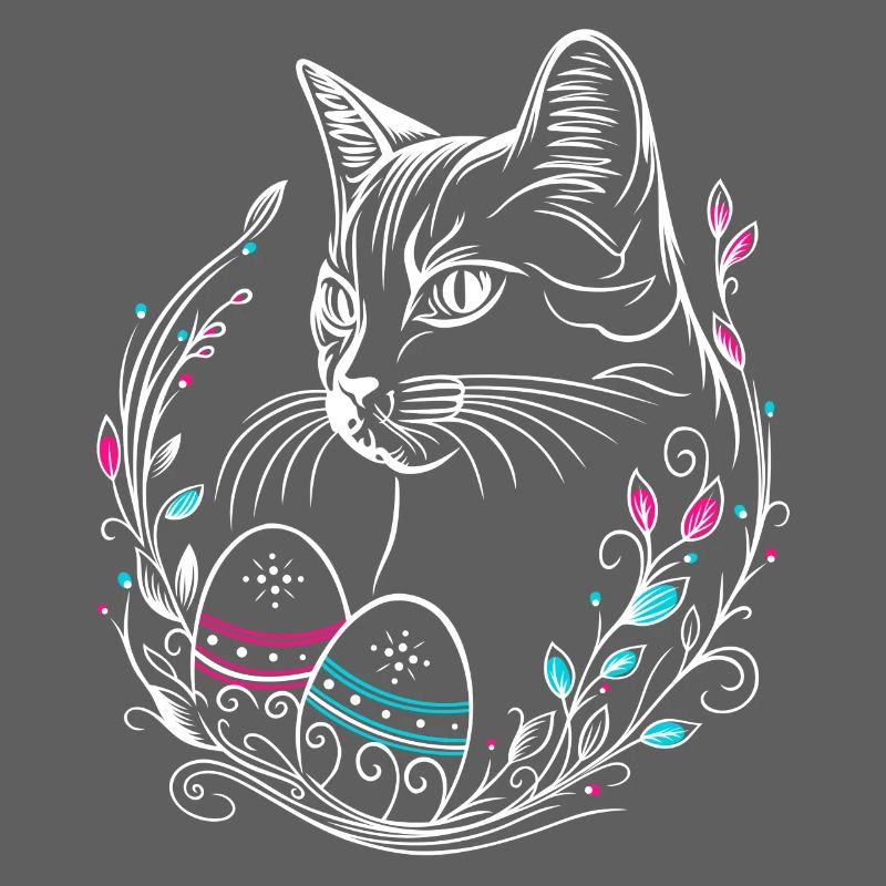 Cat Easter Easter Eggs Easter Cat