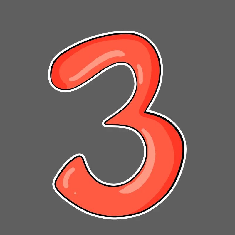 Three - 3 - Number 3 - Number 3