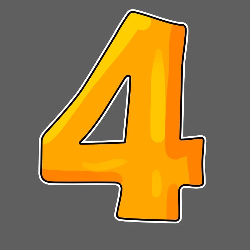 zahl nummer 4