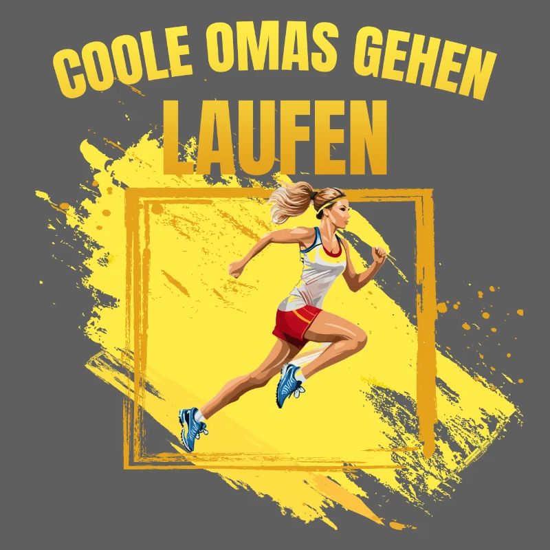 Coole Omas gehen Laufen