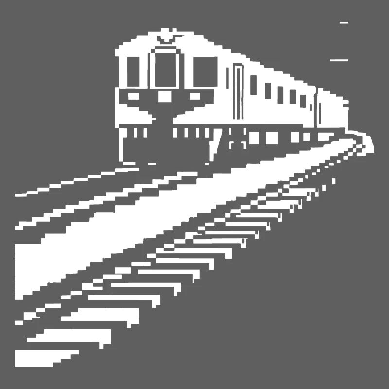 Eisenbahn Pixelkunst