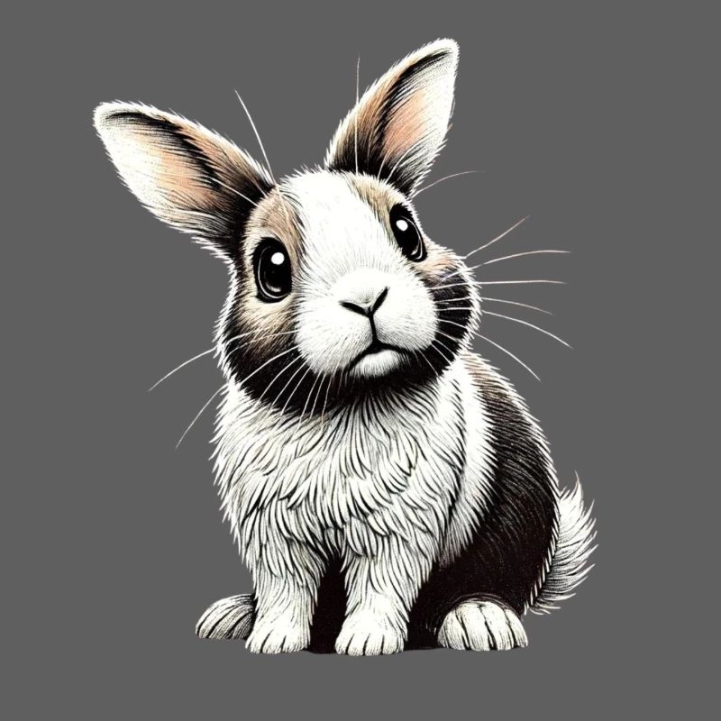 Adorable bunny illustration