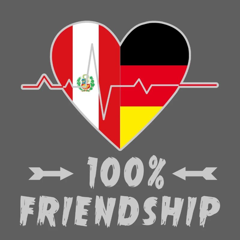 Peru and Germany 100% friendship
