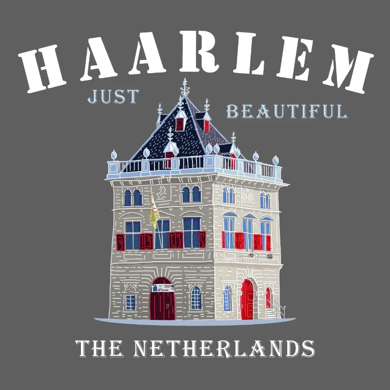 Haarlem Facade De Waag, Pays-Bas Dessin à la main