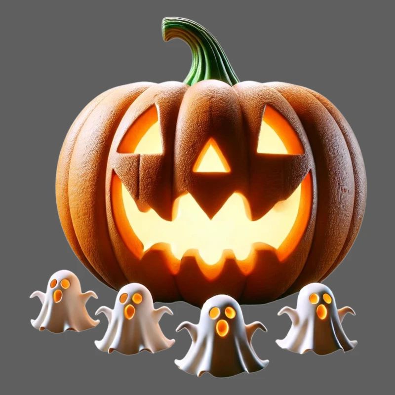 Halloween Pumpkin Ghosts