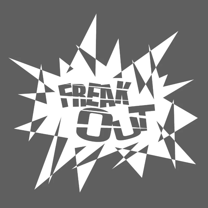 Kantiger Explosionsburst Text