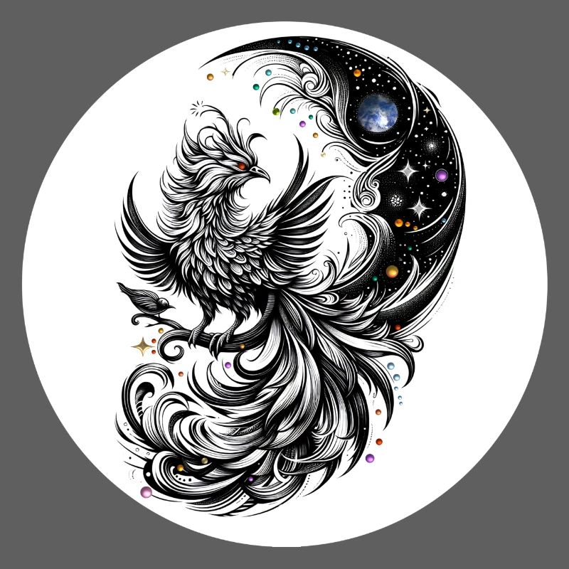 La comète Phoenix dans le cercle lunaire