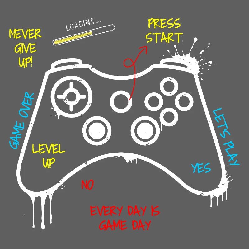 Gamer Controller Graffiti