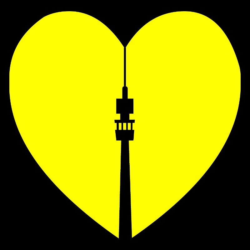 Dortmund mit Herz, Florianturm und Herz Design