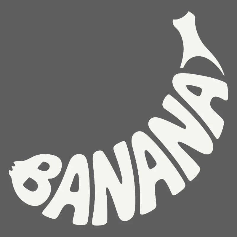 Banana Fruit Word Art