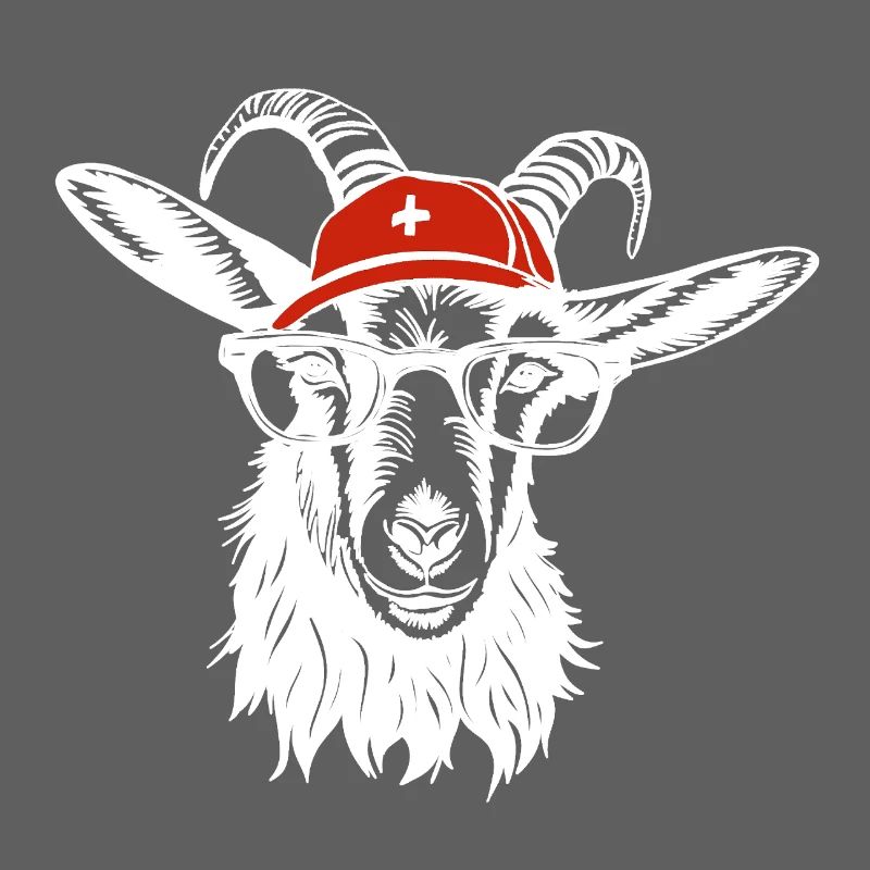 Switzerland billy goat white